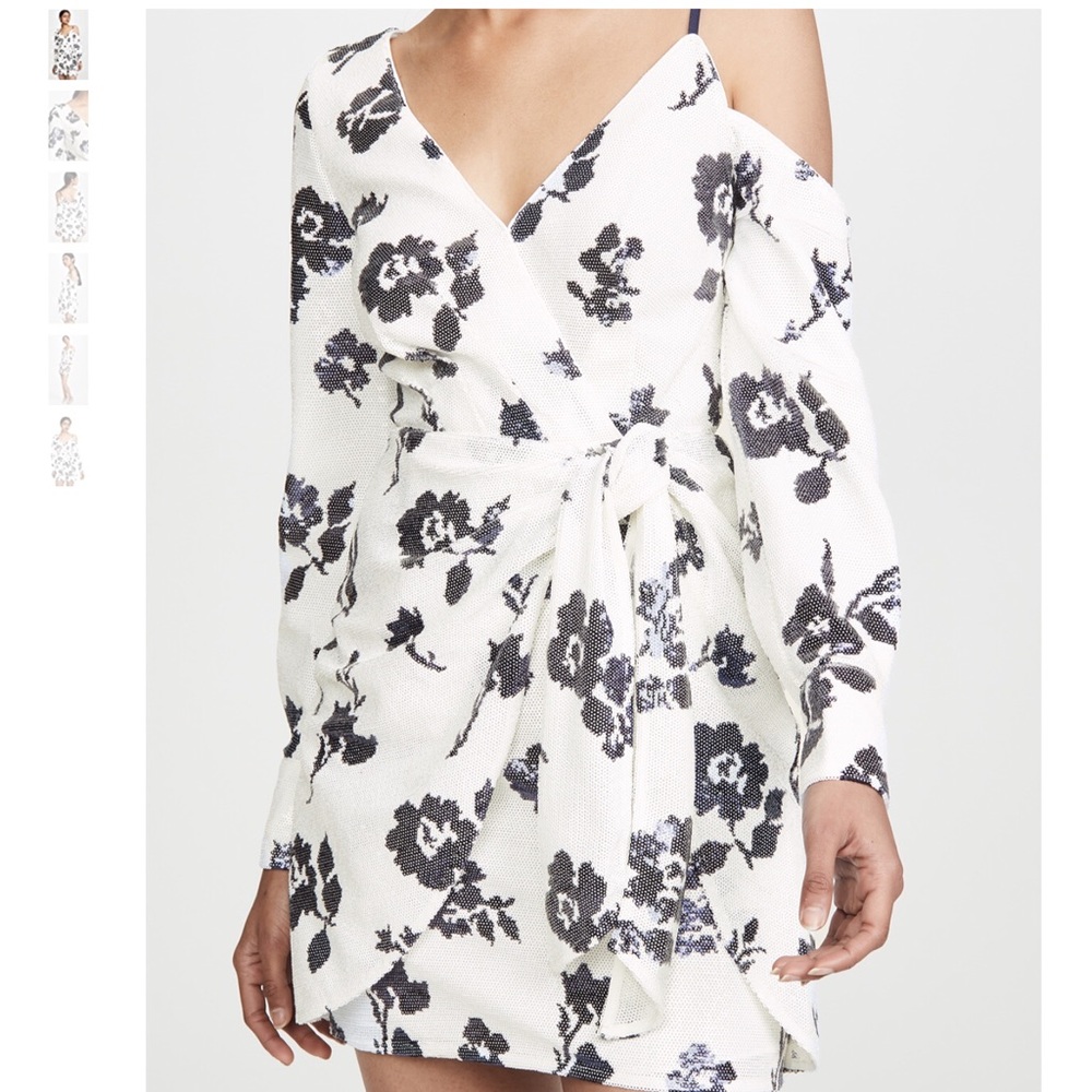 🆕 Self-Potrait sequin floral off shoulder dress